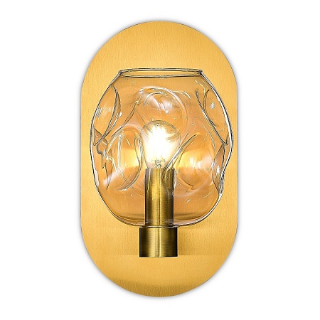 Бра ST-Luce Латунь/Коньячный E14 1*40W SL1188.301.01 - фото