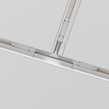 Коннектор Т-образный Gravity встраиваемый белый - фото