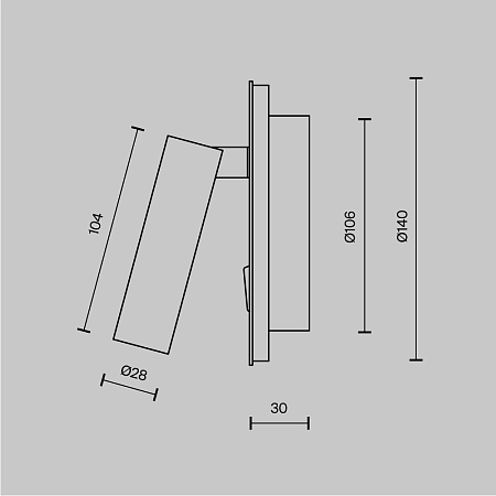 Настенный светильник (бра) Technical Ios 176 C176-WL-01-6W-B - фото