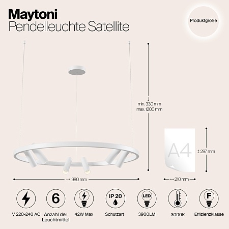 Подвесной светильник Maytoni Satellite MOD102PL-L42W - фото