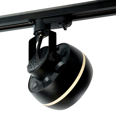 Светильник Feron AL168 трековый однофазный на шинопровод под лампу GX70, черный - фото