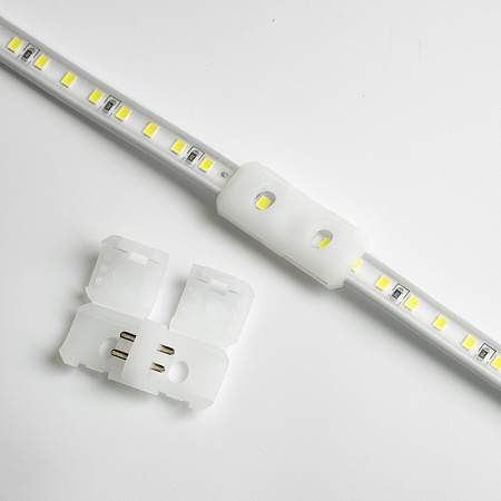 Светодиодная LED лента Feron LS710, 120SMD(2835)/м 10Вт/м 220V длина 25м, 3000K, IP65, с 1 сетевым шнуром, 2 заглушками, 2 коннекторами в комплекте - фото