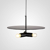 Люстра Rh Utilitaire Disk Triple Pendant Black Imperiumloft 123645-22