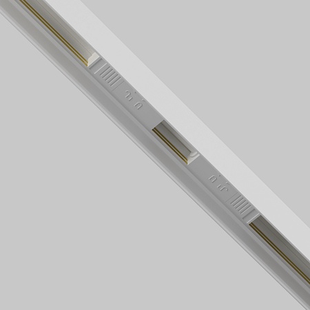 Коннектор питания прямой гибкий 5см Exility белый - фото