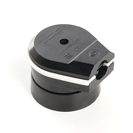 Вилка с розеткой для плит с/з STEKKER, PPG32-51-20, разборные, открытой установки, 250В, 32А, черный - фото