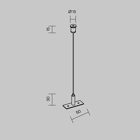 Комплектующие для уличной трековой системы Outdoor O-TR001-PW-H2M - фото