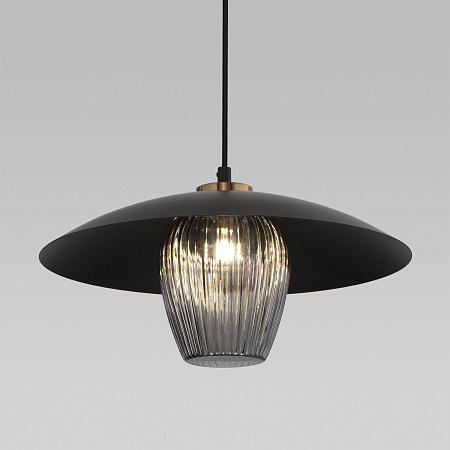 Подвесной светильник Eurosvet 50259/1 черный/дымчатый - фото