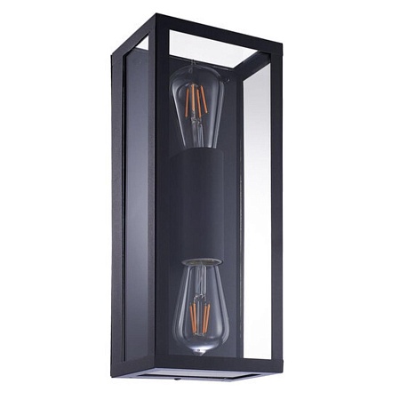 Уличный настенный светильник Arte Lamp BELFAST A4569AL-2BK - фото