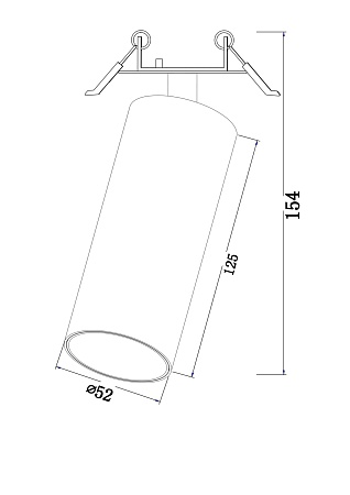 Встраиваемый светильник Technical FOCUS LED C053CL-L12W4K - фото