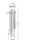 Подвесной светильник Maytoni Light stick MOD236PL-L54BS3K