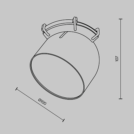 Подвесной светильник Technical Cup TR124B-12W4K-B - фото