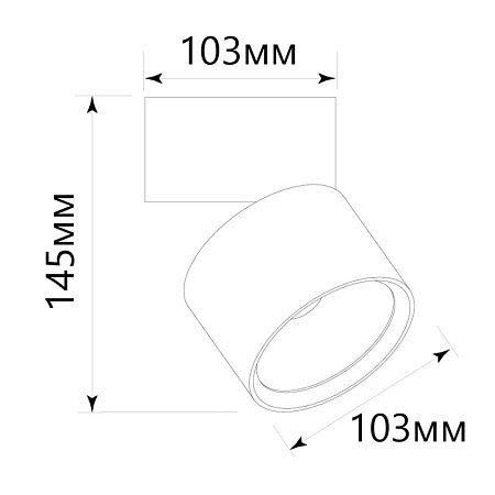 Светодиодный светильник Feron AL520 накладной 25W 4000K черный - фото