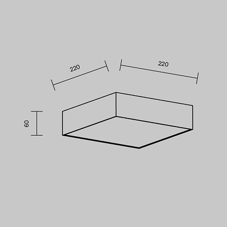 Потолочный светильник Technical Zon C032CL-24W4K-SQ-B - фото
