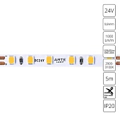 Светодиодная лента 24V 9,6W/m 3000К 5м Arte Lamp TAPE A2412005-01-3K