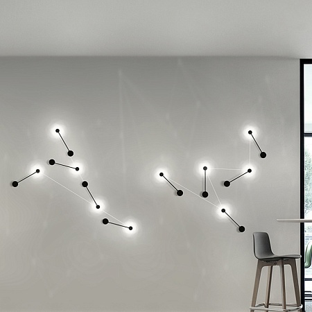 Бра Via Pin Wall L29,5 Black Imperiumloft 101536-26 - фото