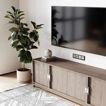 Розетка двойная Ethernet RJ-45 (айвори матовый) W1181162 - фото