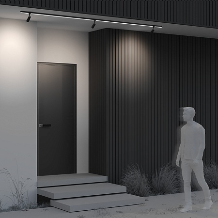 Уличный трековый светильник Focus led Elasity IP 3000К 8Вт 55° черный - фото