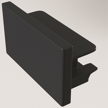 Заглушка торцевая 1шт Unity накладной черный - фото