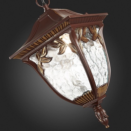 Светильник уличный подвесной ST-Luce Кофейный/Кофейный, Прозрачный E27 1*60W SL083.703.01 - фото