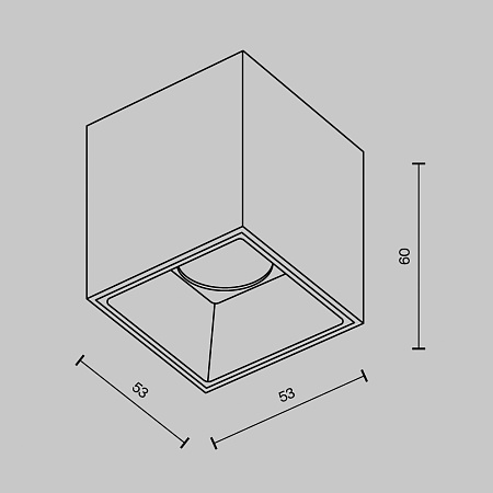 Потолочный светильник Technical C064CL-5W2.7K-SQ-B - фото