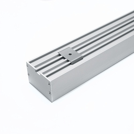 Профиль алюминиевый накладной "Линии света", серебро, CAB257 - фото