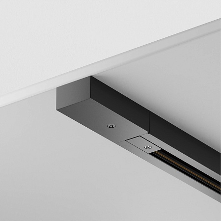 Трековая система Technical однофазная для натяжного потолка чёрная 200x200x200 TS-Z-200-TR020-1-GU10-B