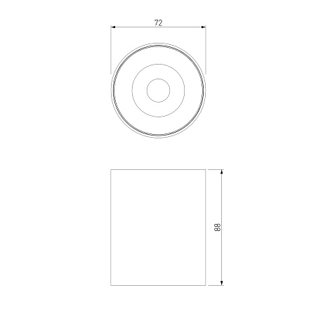 Светильник потолочный светодиодный Primo 12W 4000K титан 25116/LED Elektrostandard - фото