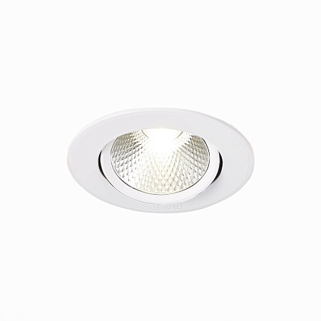 Св-к встр. Белый LED 1*6W 3000K 480Lm Ra80 24° IP20 D86xH50 220-240V ST211.538.06.24 - фото