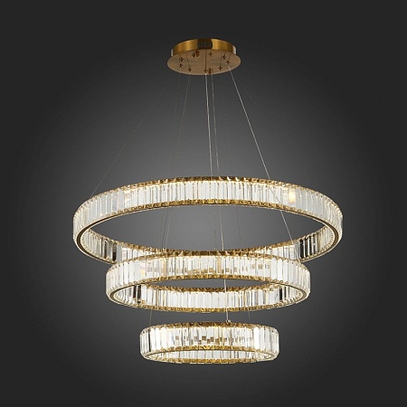 Люстра подвесная ST-Luce Латунь/Прозрачный LED 1*122W 4000K SL1622.303.03 - фото
