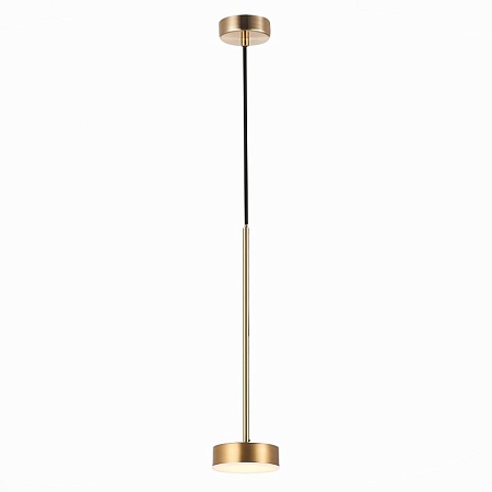 Светильник подвесной ST-Luce Латунь/Латунь LED 1*7W 3000K SL6000.303.01 - фото