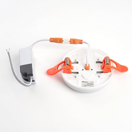 Светодиодный светильник Feron AL509 встраиваемый с регулируемым монтажным диаметром (до 80мм) 6W 6400K белый серия FlexyRim - фото