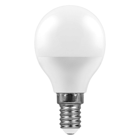 Лампа светодиодная Feron LB-95 Шарик E14 7W 175-265V 6400K - фото
