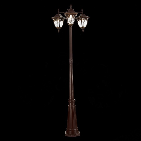 Светильник уличный наземный ST-Luce Кофейный/Кофейный, Прозрачный E27 3*60W SL083.705.03 - фото