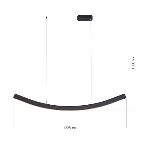 Светильник подвесной ST-Luce Черный/Черный LED 1*20W 4000K SL6232.403.01 - фото