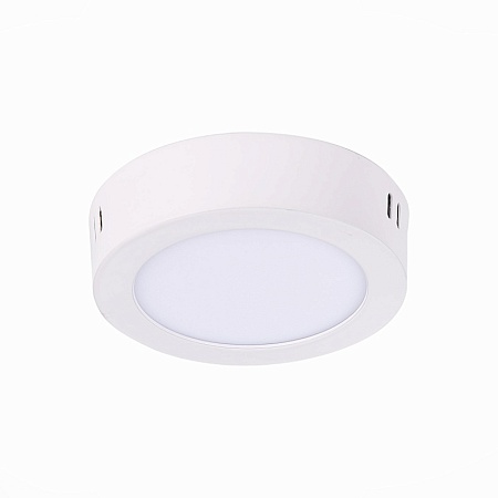 Светильник настенно-потолочный Белый LED 1*6W 4000K 370Lm Ra80 120° IP20 D110xH28 90-26 ST112.542.06 - фото