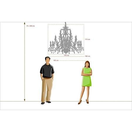 Люстра подвесная  версаче Chiaro  639012428 - фото