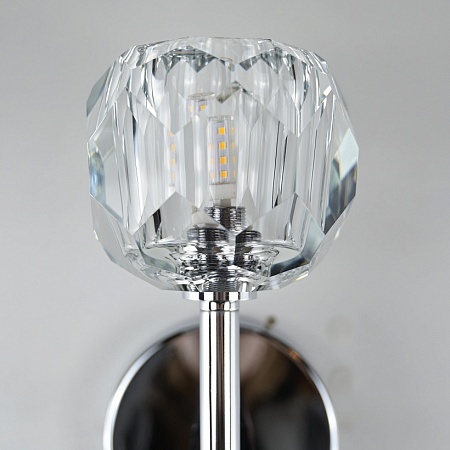 Бра Boule De Cristal Single Sconce Chrome Imperiumloft 156370-22 - фото