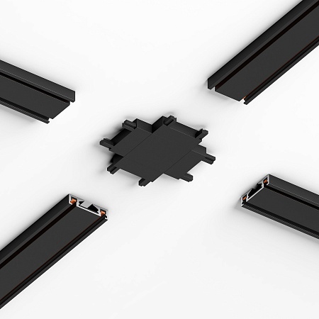 Коннектор для четырёхстороннего соединителя накладного шинопровода Flat Magnetic 85004/00 Elektrostandard - фото