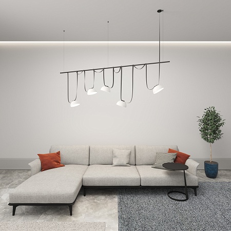 Светильник на шине Denkirs BELTY FLOW DK5560-WH+BK - фото