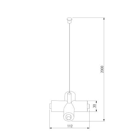 Module System Набор подвеса Х-образный с питанием (черный) 85190/00 Elektrostandard - фото
