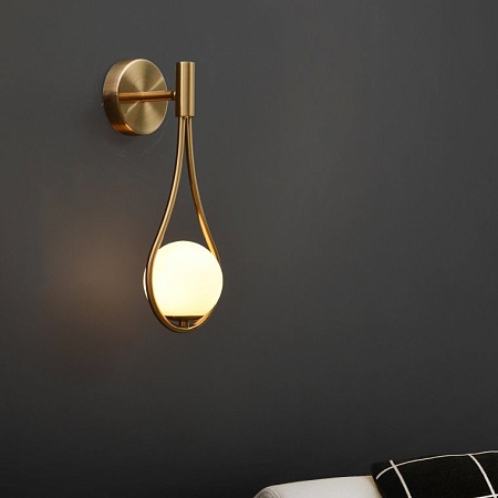 Настенное Бра Hoop Drop Wall Black Imperiumloft 213746-26 - фото