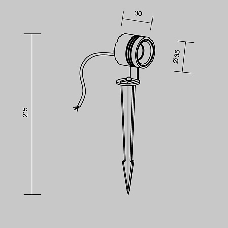 Ландшафтный светильник Outdoor O493FL-L3GF3K - фото