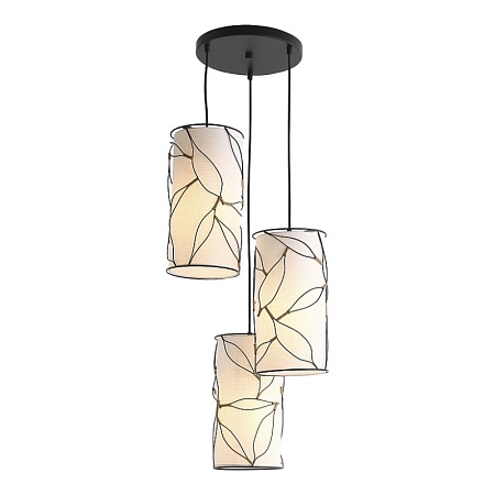 Светильник подвесной ST-Luce Черный/Бежевый E27 3*60W SL6228.403.03 - фото