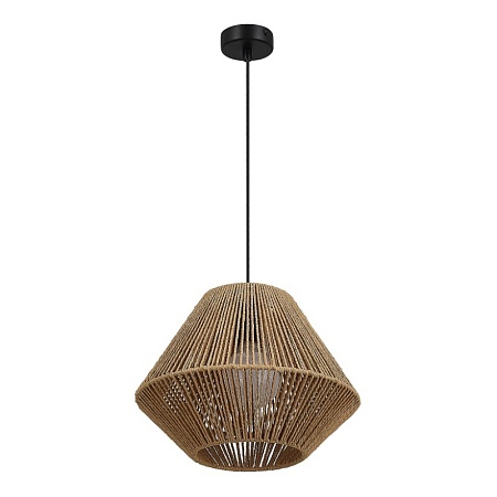 Светильник подвесной бежевый/черный E27 1*40W SLE6025-603-01 - фото