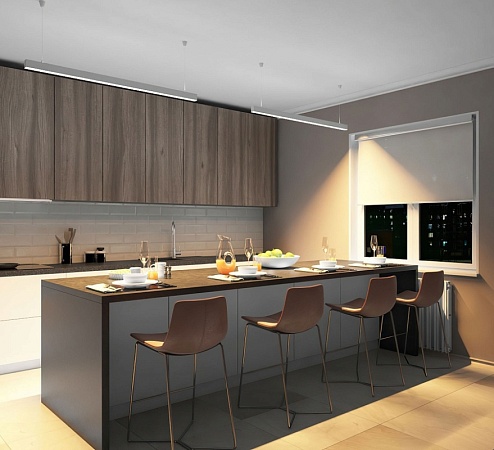 DK9123-WH Линейный светильник 30W 1250mm 3000K, белый - фото