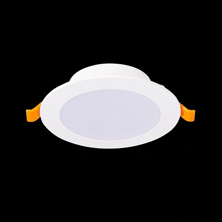 Св-к встр. Белый LED 1*8W 3000K 640Lm Ra80 110° IP20 D120xH30 220-240V ST210.538.08 - фото