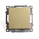 Выключатель 1-клавишный (механизм) STEKKER, GLS10-7103-08, 250В, 10А, серия Катрин, золото - фото