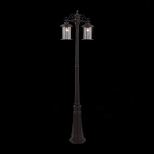 Светильник уличный наземный ST-Luce Темный кофе/Прозрачный, Темный кофе E27 2*100W SL080.425.02