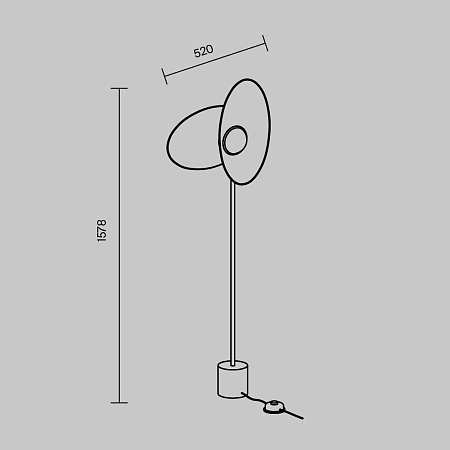 Напольный светильник (торшер) Maytoni MOD396FL-L10W3K - фото