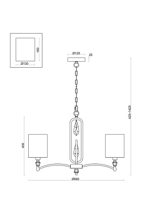 Подвесной светильник Freya Riverside FR1007PL-05N - фото